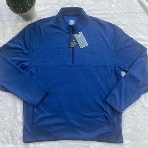 CALLAWAY GOLF BLUE HEATHER GOLF PULLOVER SZ XXL